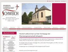 Tablet Screenshot of pfarreiengemeinschaft-schweich.de